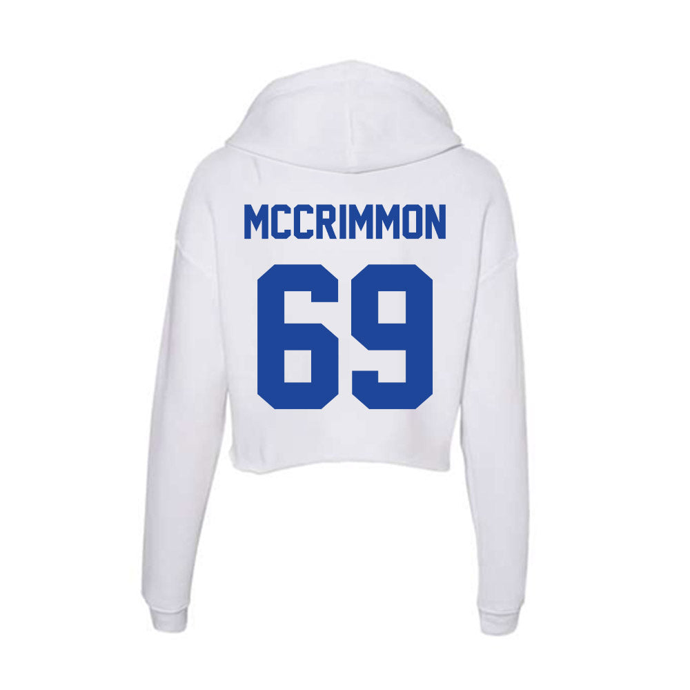 Georgia State - NCAA Football : Jeremiah McCrimmon - Women's Crop Fleece Hoodie-1