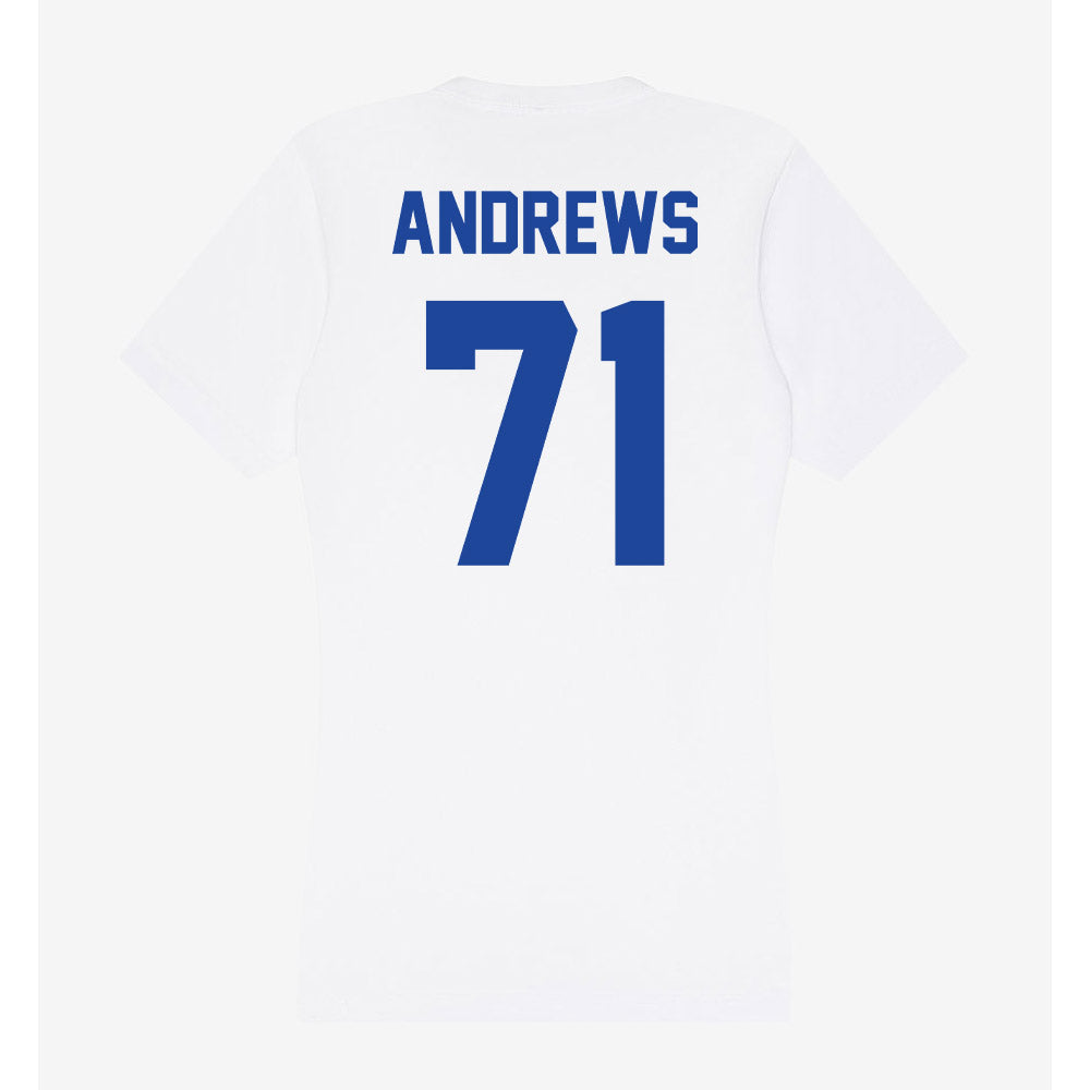 Georgia State - NCAA Football : Aidan Andrews - Women's V-Neck T-Shirt-1