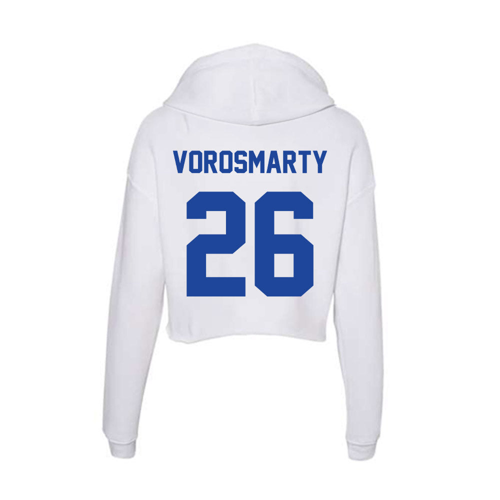 Georgia State - NCAA Football : Balint Vorosmarty - Women's Crop Fleece Hoodie-1