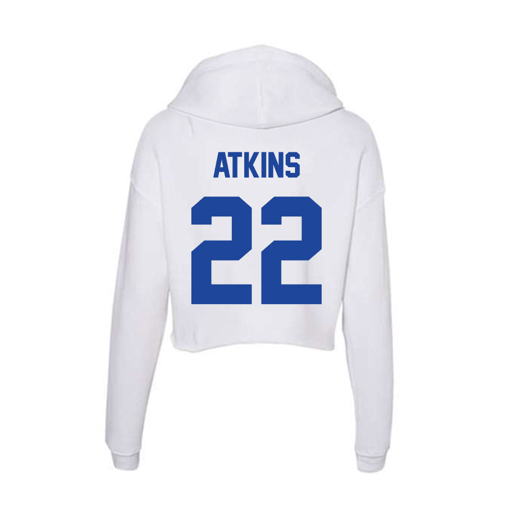 Georgia State - NCAA Baseball : Hunter Atkins - Women's Crop Fleece Hoodie-1
