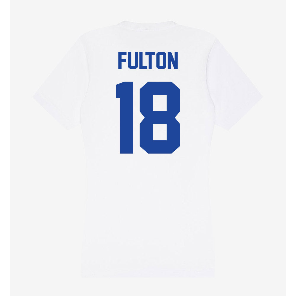 Georgia State - NCAA Football : Dontae Fulton - Women's V-Neck T-Shirt-1