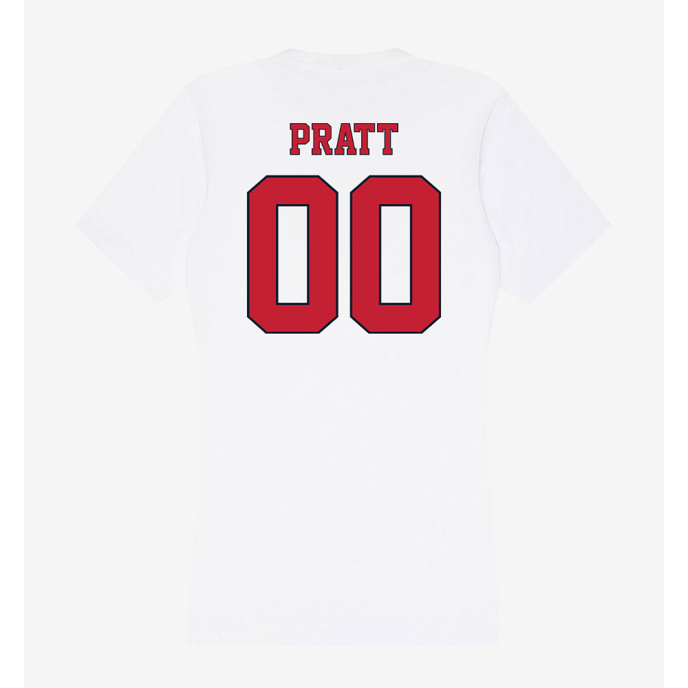 St. Johns - NCAA Men's Soccer : Dominic Pratt - Women's V-Neck T-Shirt-1