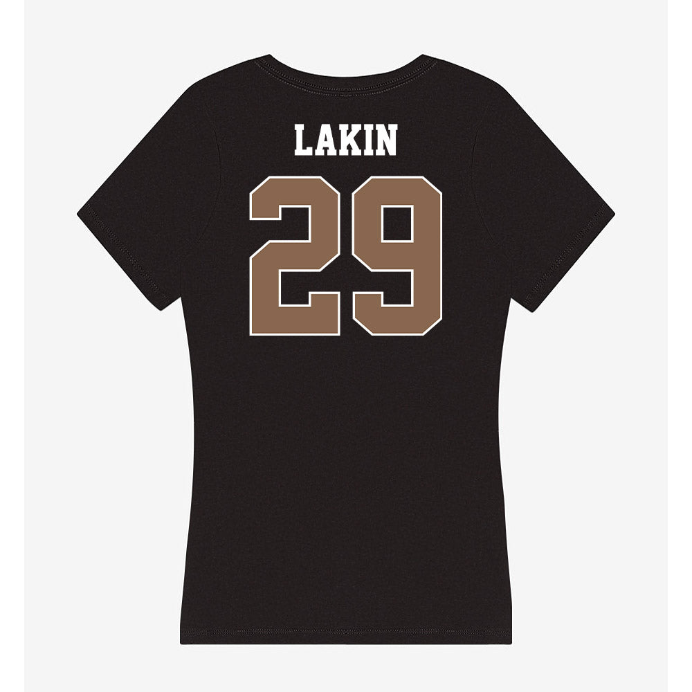 Coastal Carolina - NCAA Women's Soccer : Katie Lakin - Women's V-Neck T-Shirt-1
