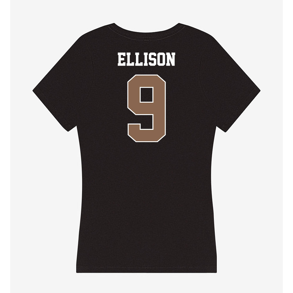 Coastal Carolina - NCAA Football : Cyrus Ellison - Women's V-Neck T-Shirt-1