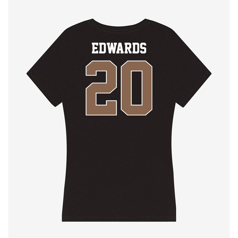Coastal Carolina - NCAA Football : Jevon Edwards - Women's V-Neck T-Shirt-1