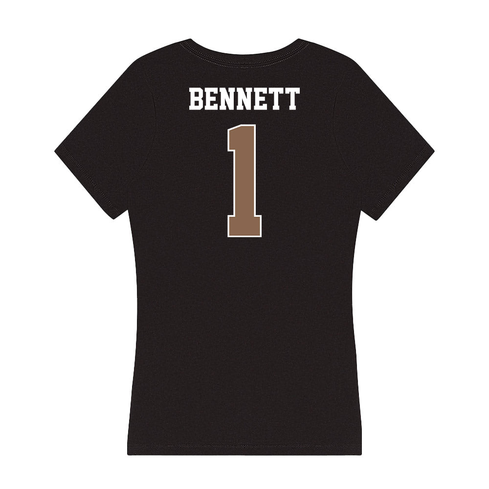 Coastal Carolina - NCAA Football : Braydon Bennett - Women's V-Neck T-Shirt-1