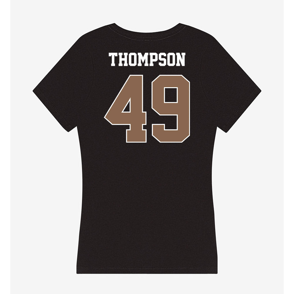 Coastal Carolina - NCAA Football : Shaikh Thompson - Women's V-Neck T-Shirt-1