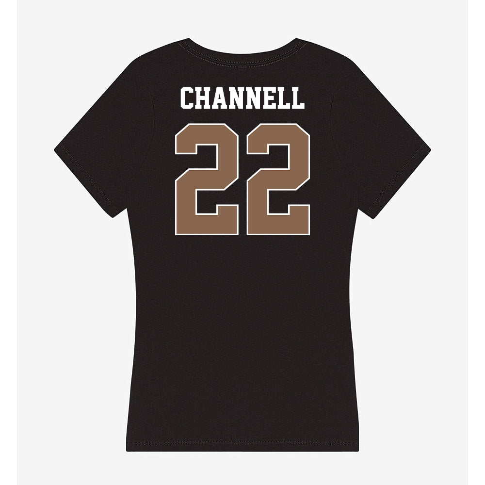 Coastal Carolina - NCAA Women's Volleyball : Kayla Channell - Women's V-Neck T-Shirt-1