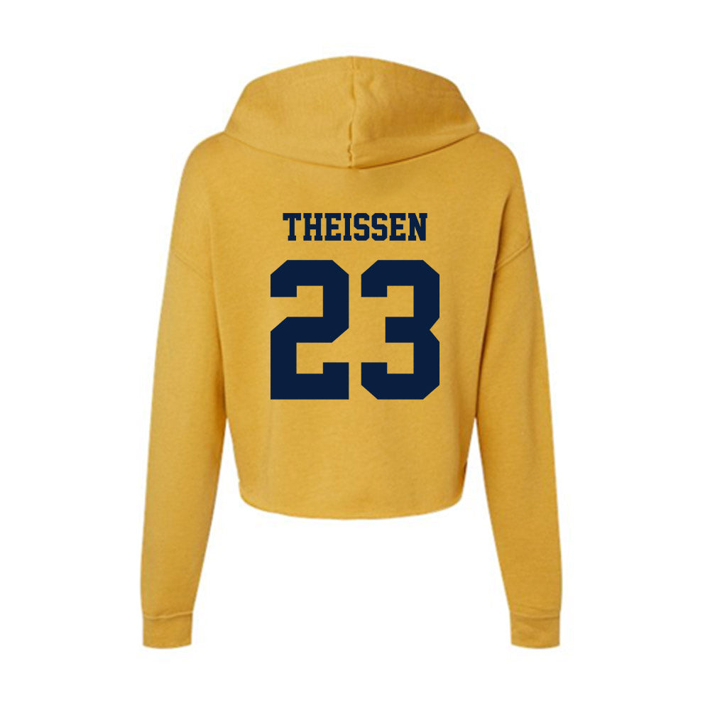 AU - NCAA Men's Ice Hockey : Carter Theissen - Women's Crop Fleece Hoodie-1