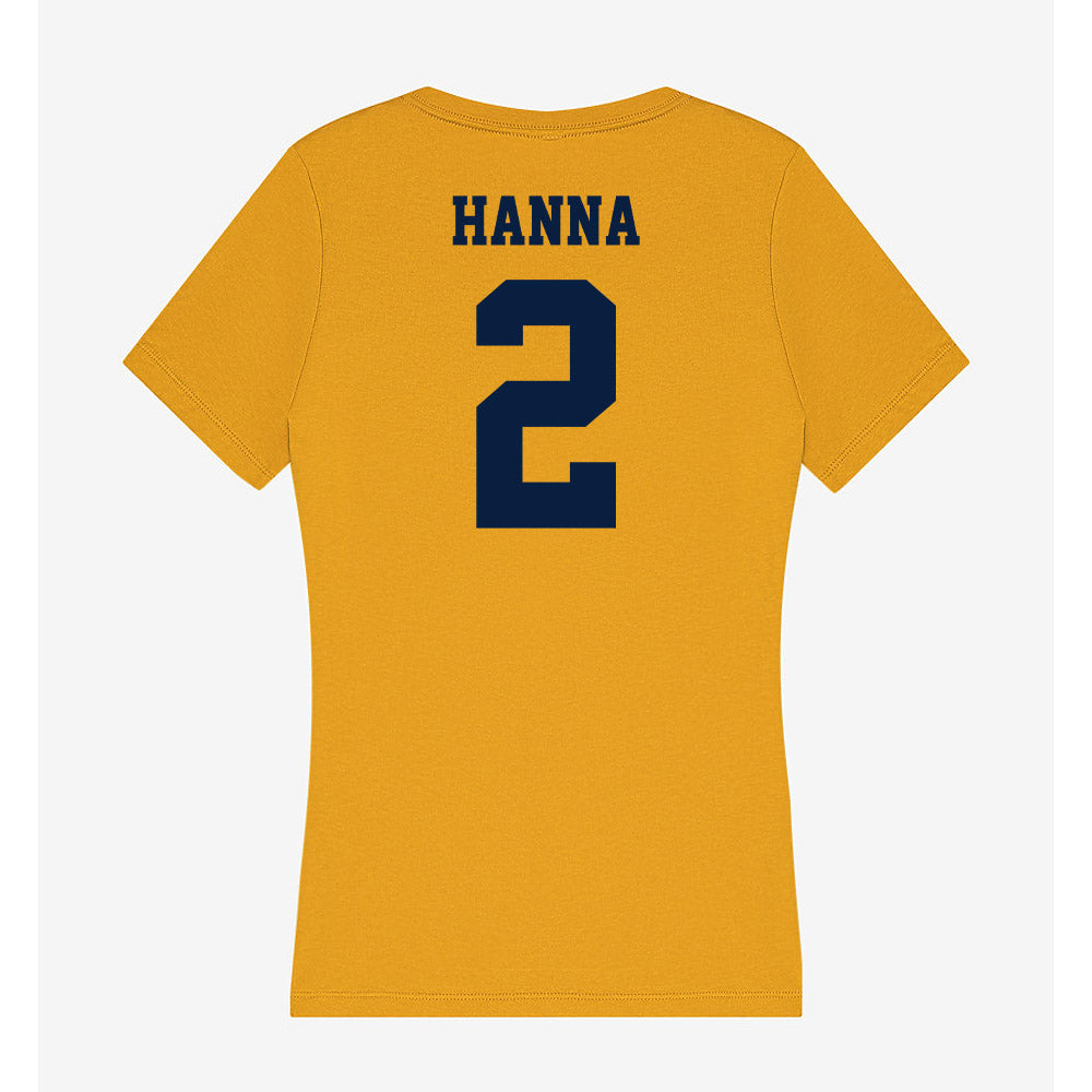 AU - NCAA Women's Basketball : Addie Hanna - Women's V-Neck T-Shirt-1