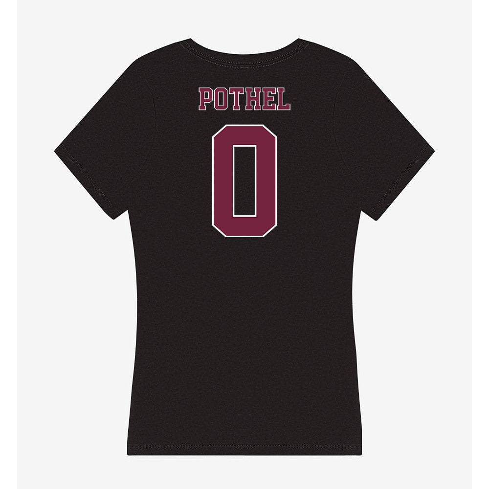 Fordham - NCAA Football : Krystian Pothel - Women's V-Neck T-Shirt-1