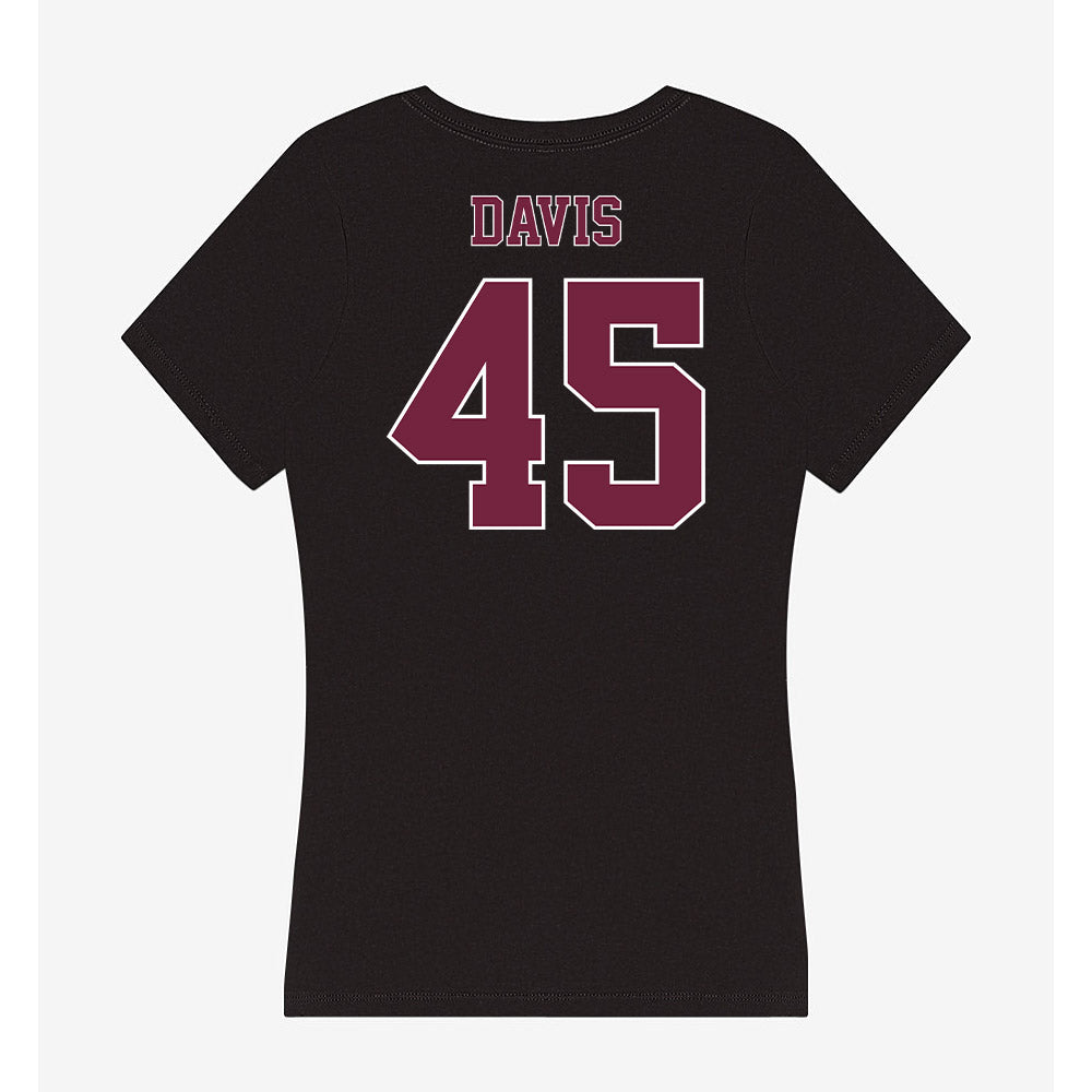Fordham - NCAA Football : Tyler Davis - Women's V-Neck T-Shirt-1
