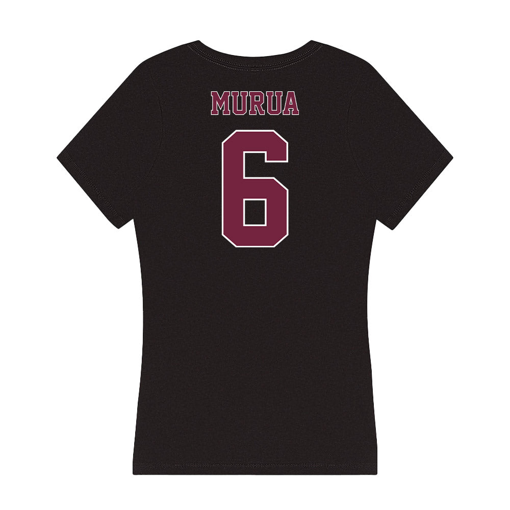 Fordham - NCAA Women's Basketball : Irene Murua - Women's V-Neck T-Shirt-1