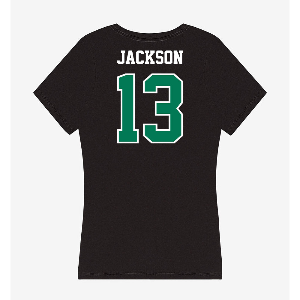 Northeastern State - NCAA Football : Camrin Jackson - Women's V-Neck T-Shirt-1