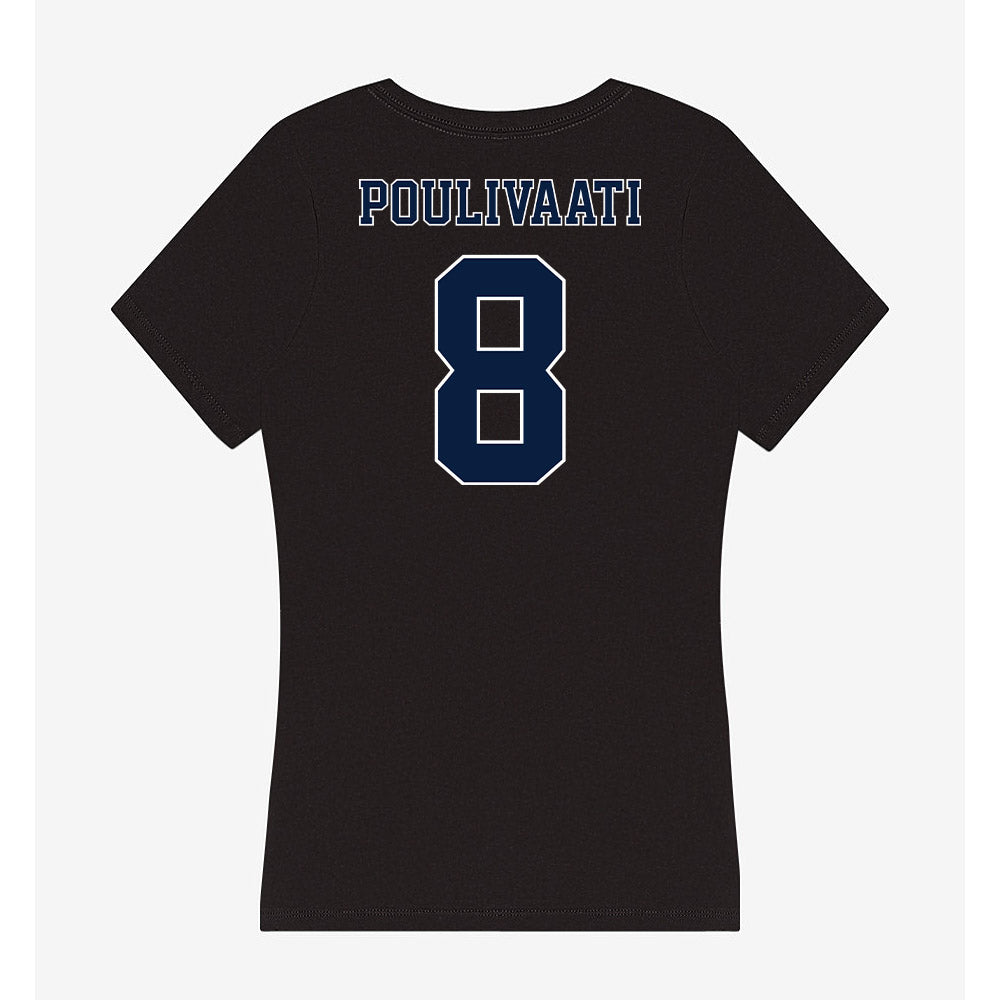 Nevada - NCAA Women's Basketball : Olivia Poulivaati - Women's V-Neck T-Shirt-1