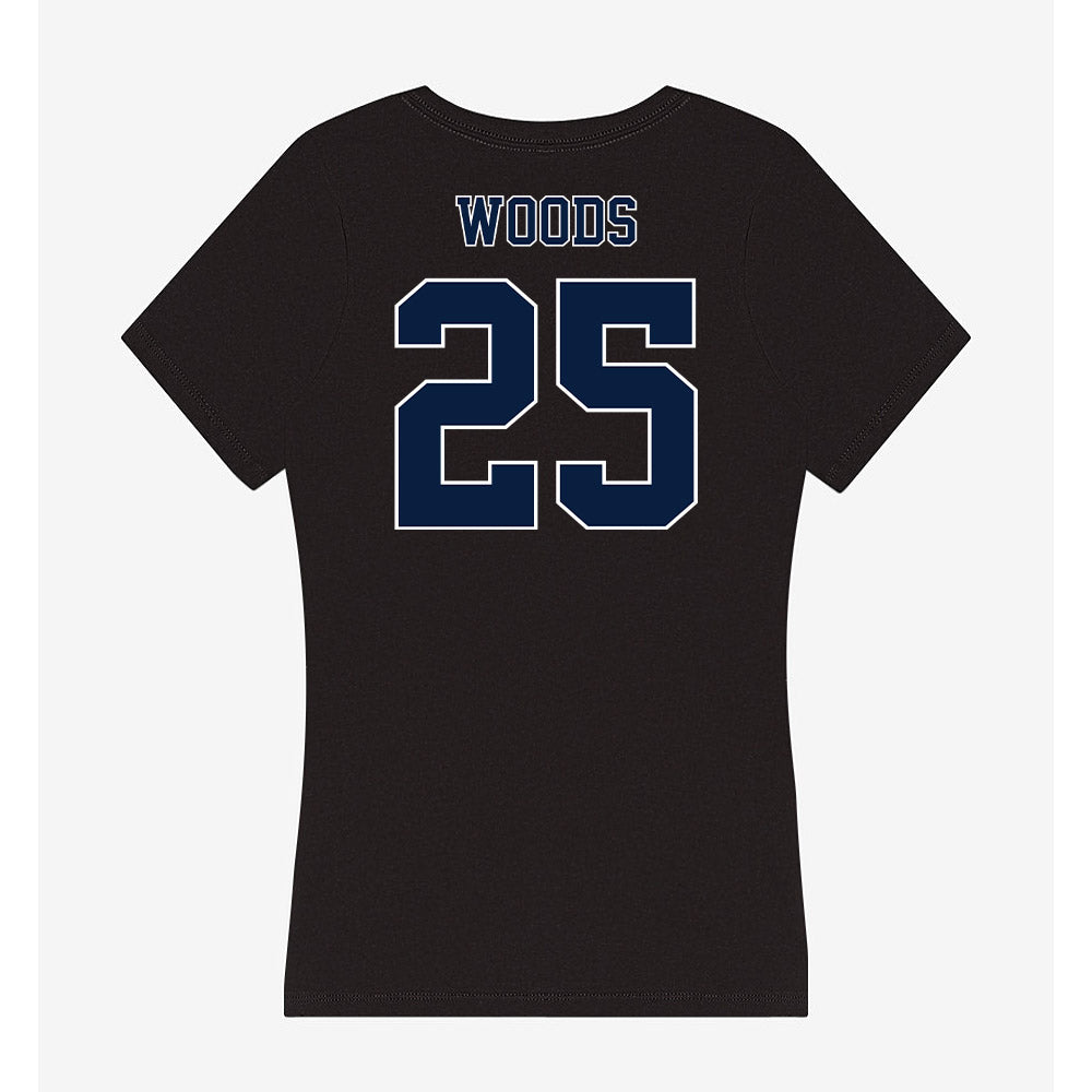 Nevada - NCAA Football : Ky Woods - Women's V-Neck T-Shirt-1