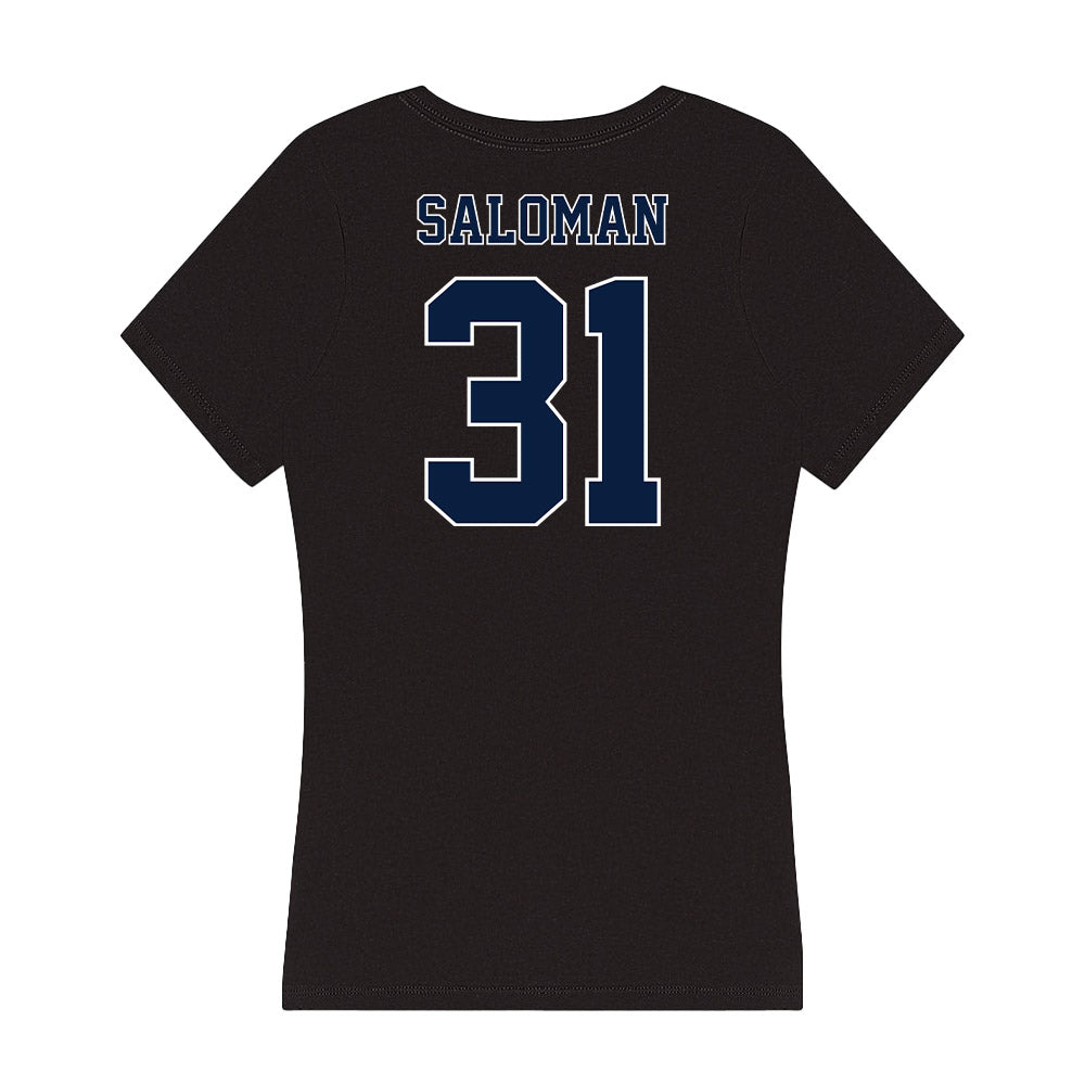 Nevada - NCAA Baseball : Logan Saloman - Women's V-Neck T-Shirt-1