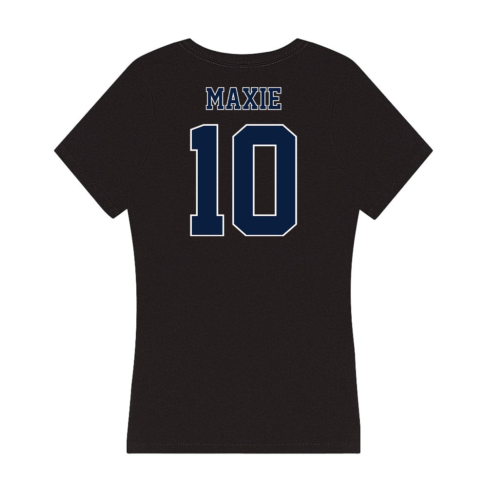 Nevada - NCAA Women's Basketball : Dymonique Maxie - Women's V-Neck T-Shirt-1