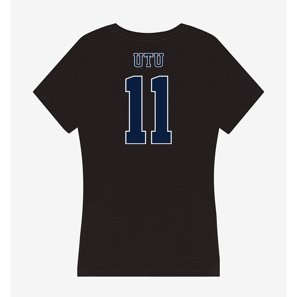 Nevada - NCAA Football : Poasa Utu - Women's V-Neck T-Shirt-1