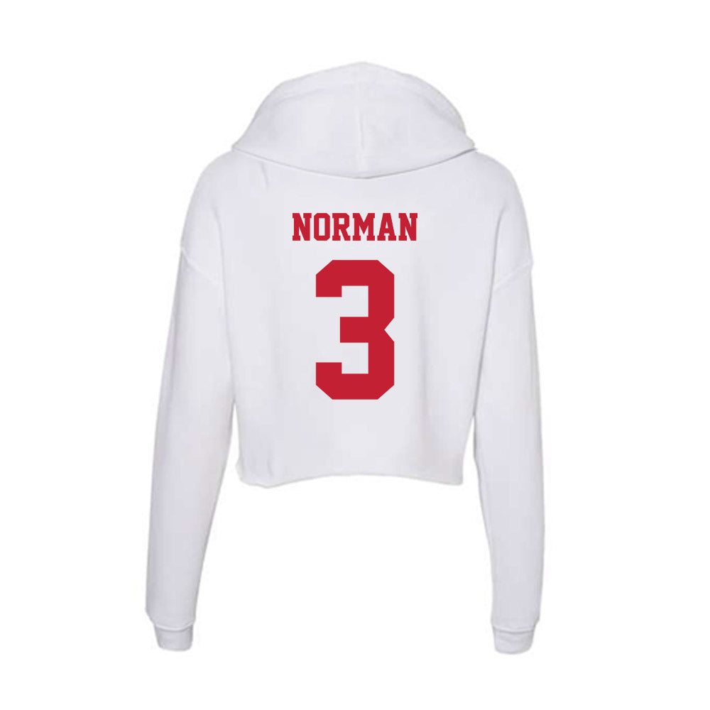 Ball State - NCAA Women's Basketball : Karsyn Norman - Classic Shersey Women's Crop Fleece Hoodie-1