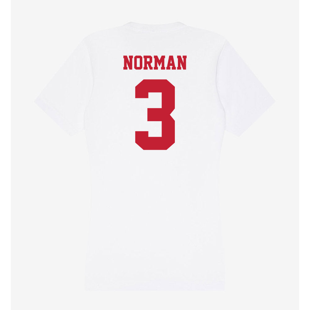 Ball State - NCAA Women's Basketball : Karsyn Norman - Classic Shersey Women's V-Neck T-Shirt-1