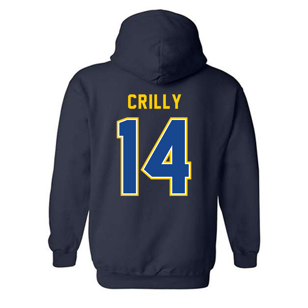 UAF - NCAA Men's Basketball : Davis Crilly - Classic Shersey Hooded Sweatshirt-1