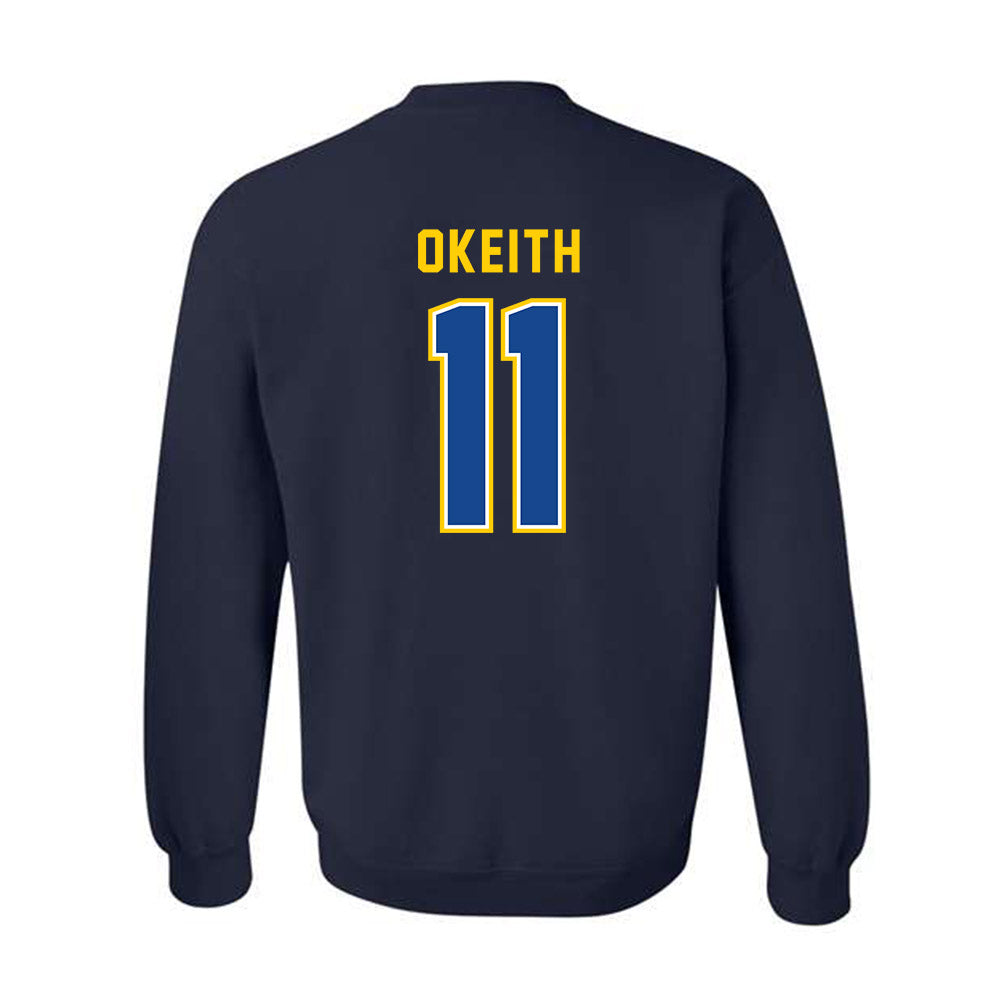 UAF - NCAA Men's Basketball : Jalai Okeith - Classic Shersey Crewneck Sweatshirt-1