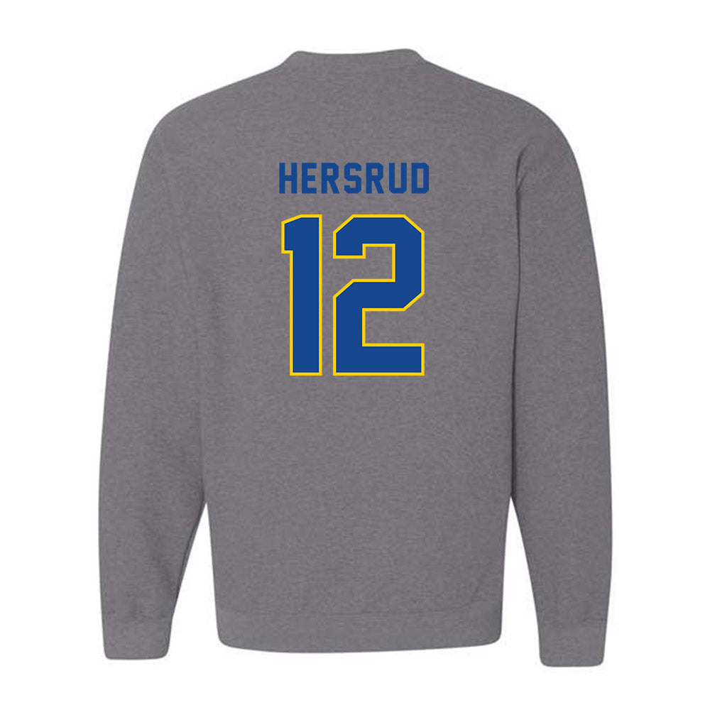 UAF - NCAA Men's Basketball : Jeremiah Hersrud - Classic Shersey Crewneck Sweatshirt-1