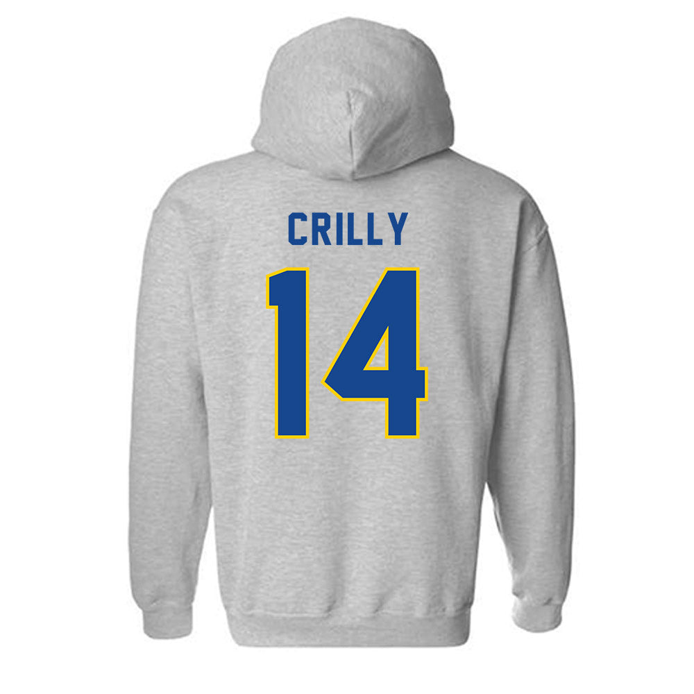 UAF - NCAA Men's Basketball : Davis Crilly - Classic Shersey Hooded Sweatshirt-1