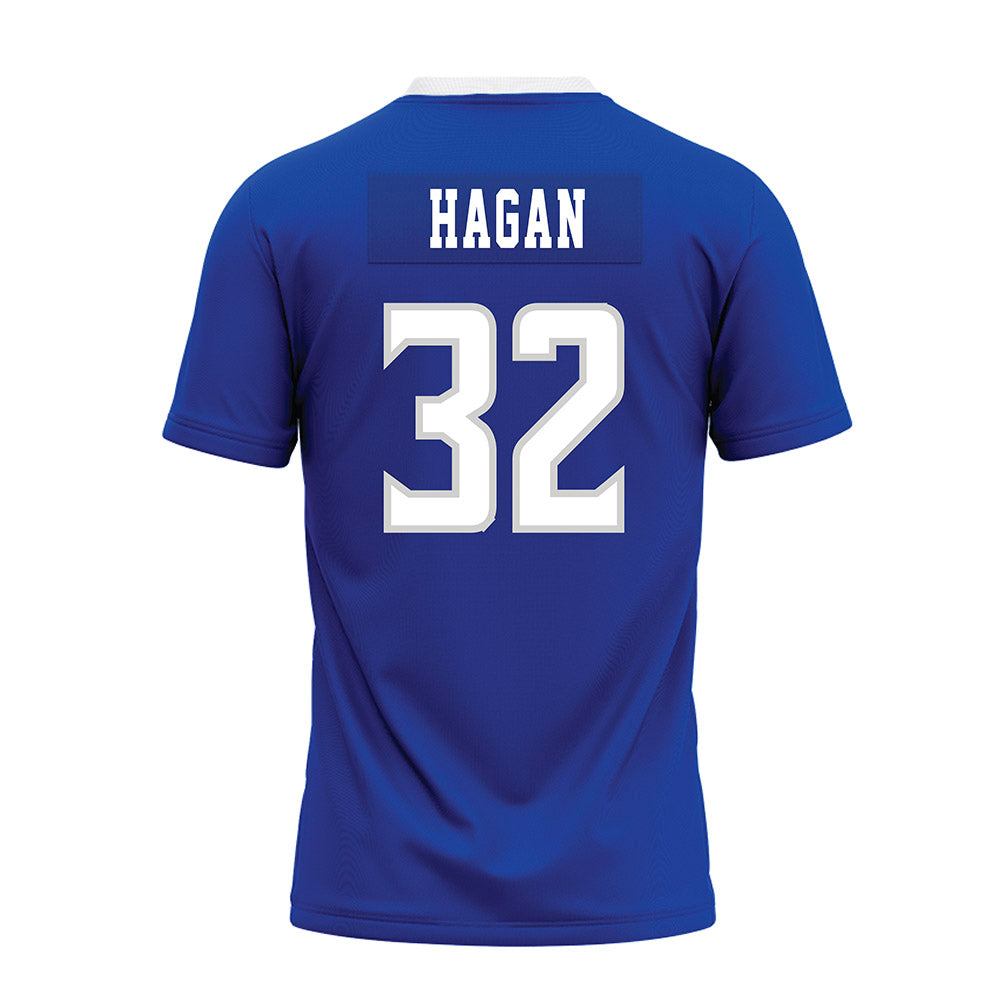 Indiana State - NCAA Football : Gavin Hagan - Royal Blue Premium Football Jersey-1