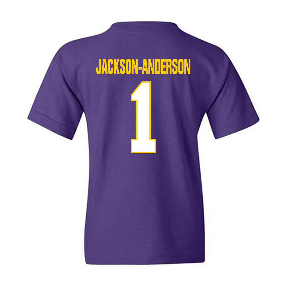 WIU - NCAA Football : Ihson Jackson-Anderson - Youth T-Shirt-1