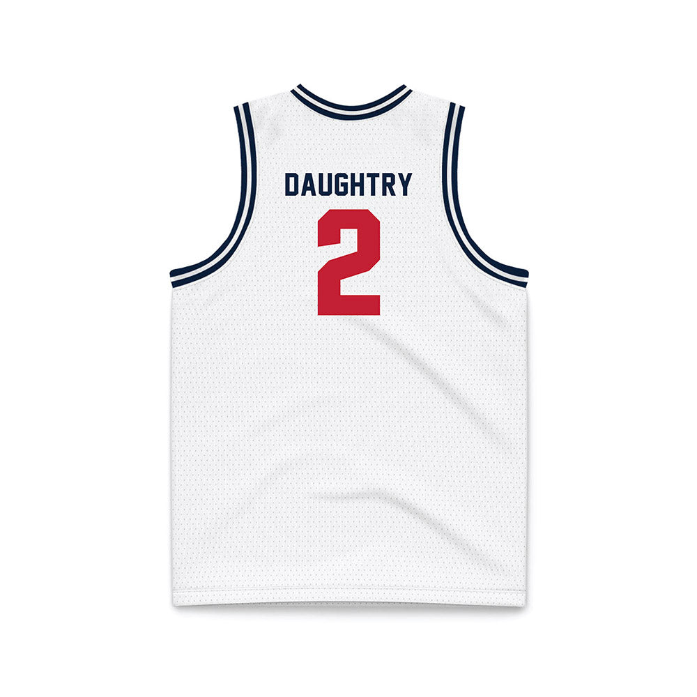 Richmond - NCAA Men's Basketball : Jaden Daughtry - White Basketball Jersey-1