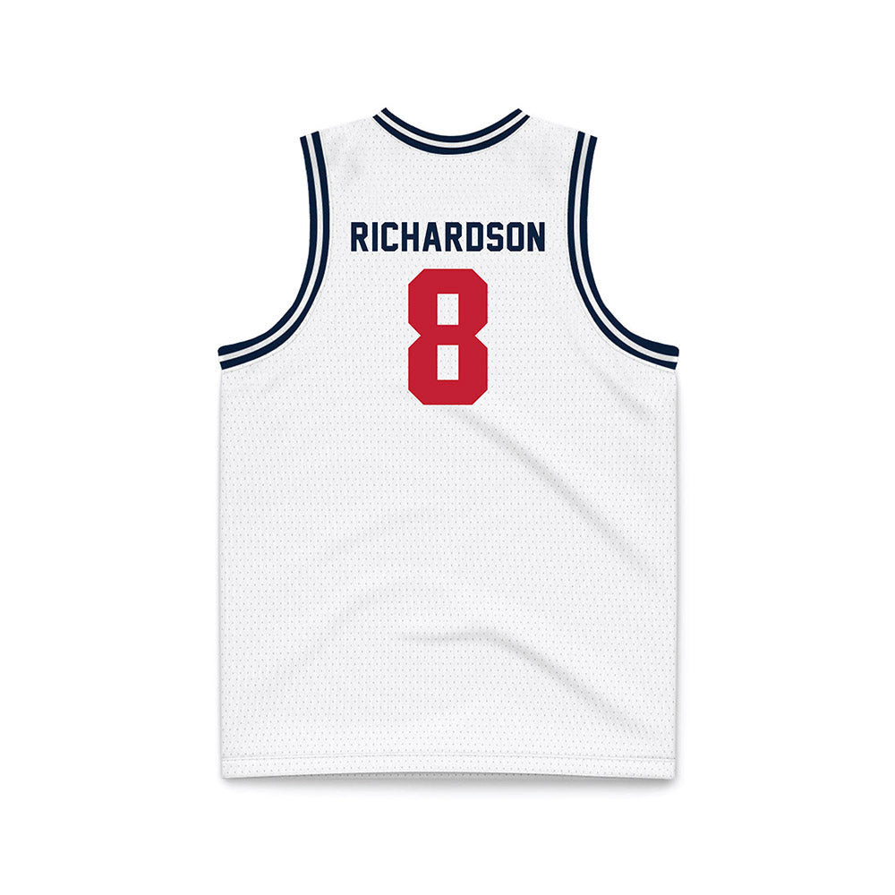 Richmond - NCAA Men's Basketball : Donovan Richardson - White Basketball Jersey-1