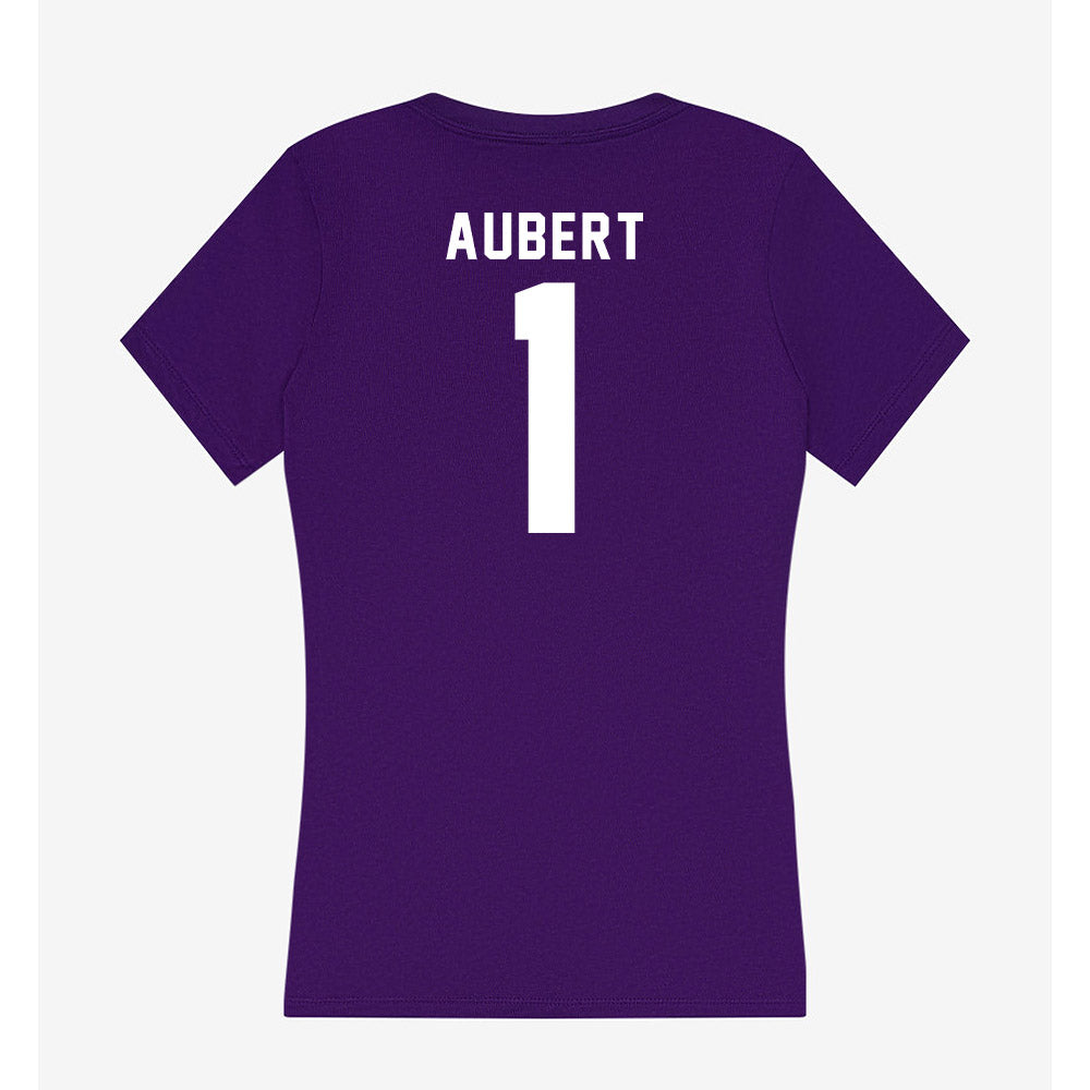 Tarleton State - NCAA Football : Jadan Aubert - Women's V-Neck T-Shirt-1