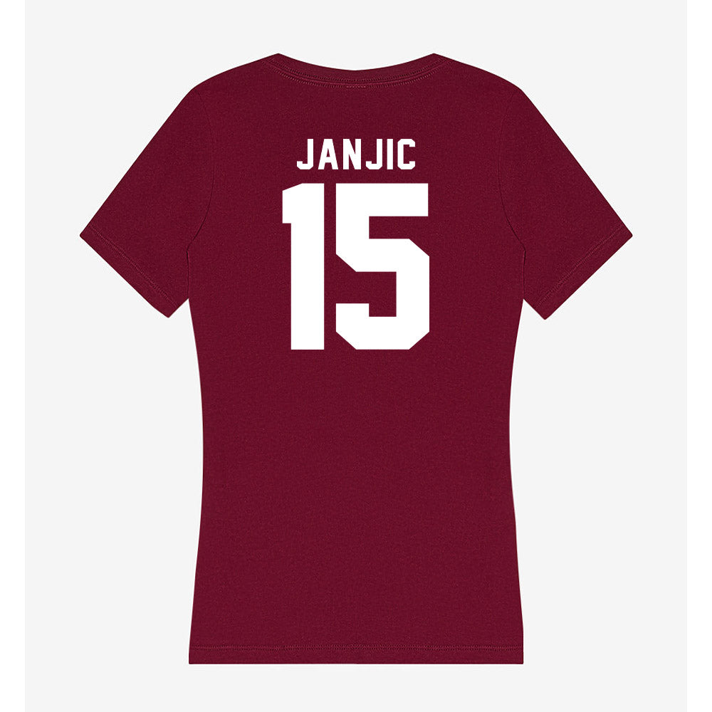 Loyola - NCAA Men's Soccer : Petar Janjic - Women's V-Neck T-Shirt-1