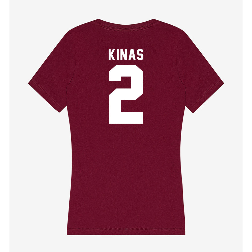 Loyola - NCAA Women's Basketball : Alexa Kinas - Women's V-Neck T-Shirt-1