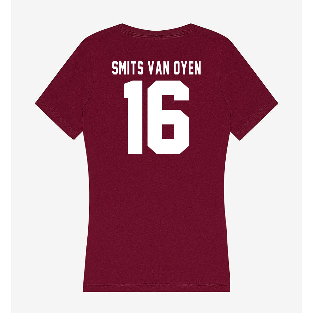 Loyola - NCAA Men's Volleyball : Alexander Smits Van Oyen - Women's V-Neck T-Shirt-1