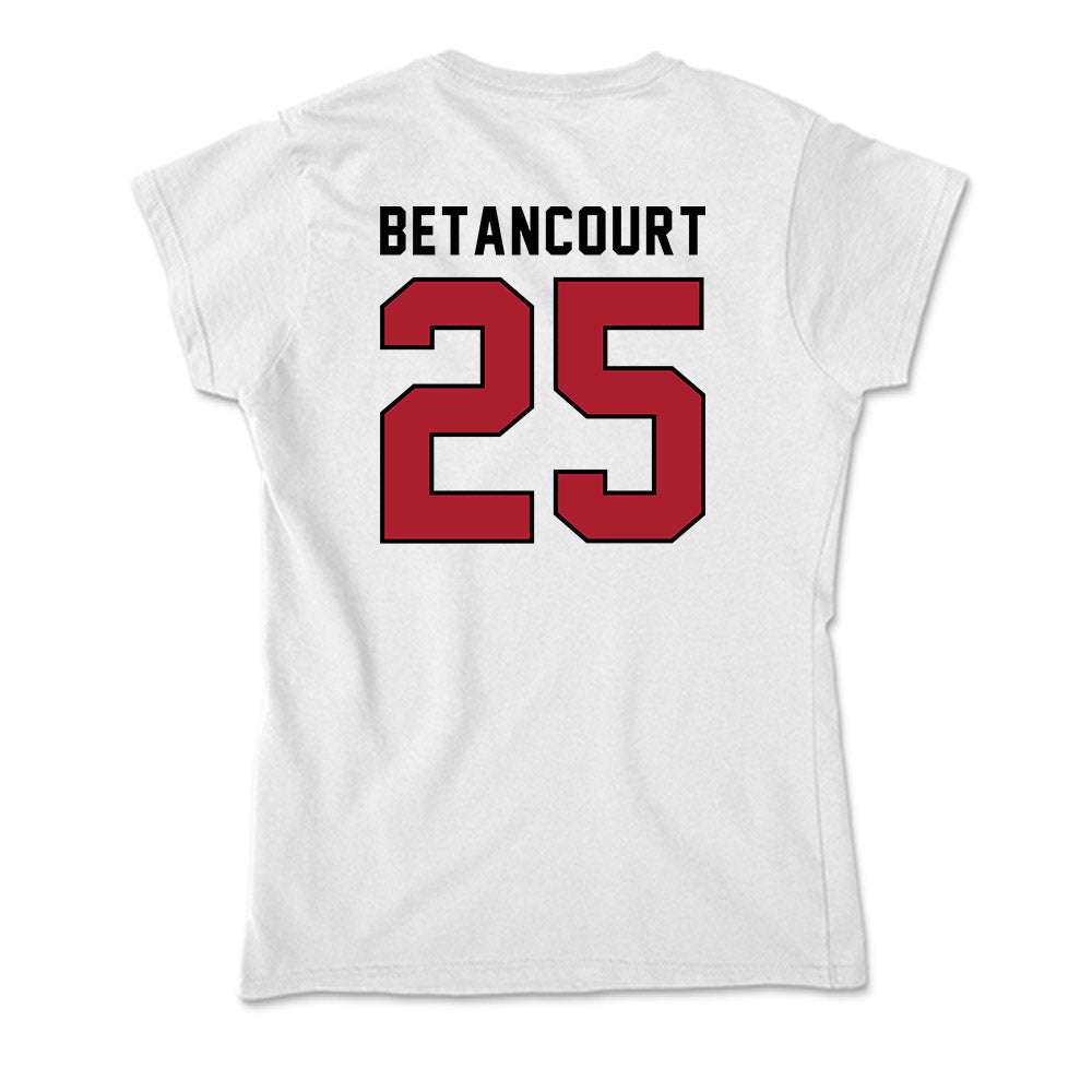 Nicholls State - NCAA Men's Basketball : Domanic Betancourt - Classic Shersey Soft Style Women’s T-Shirt-1