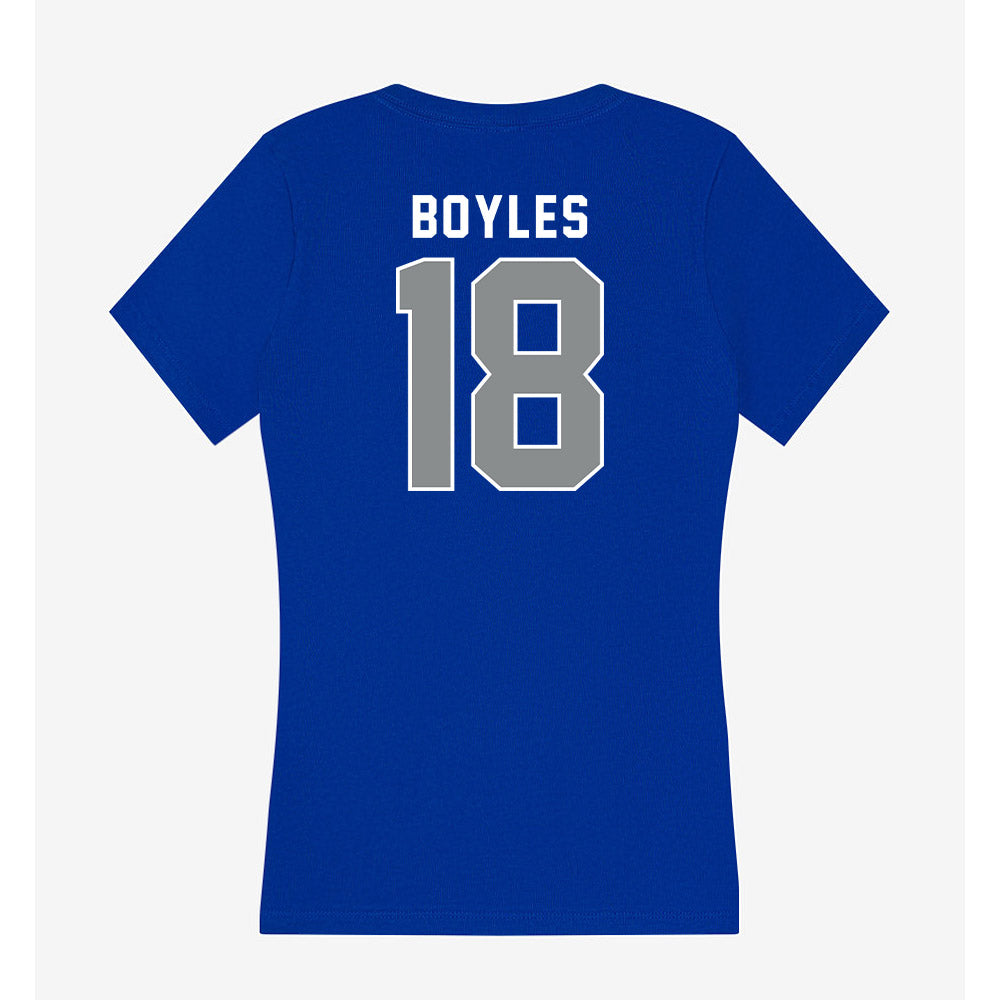 Memphis - NCAA Women's Volleyball : ZaNiya Boyles - Women's V-Neck T-Shirt-1