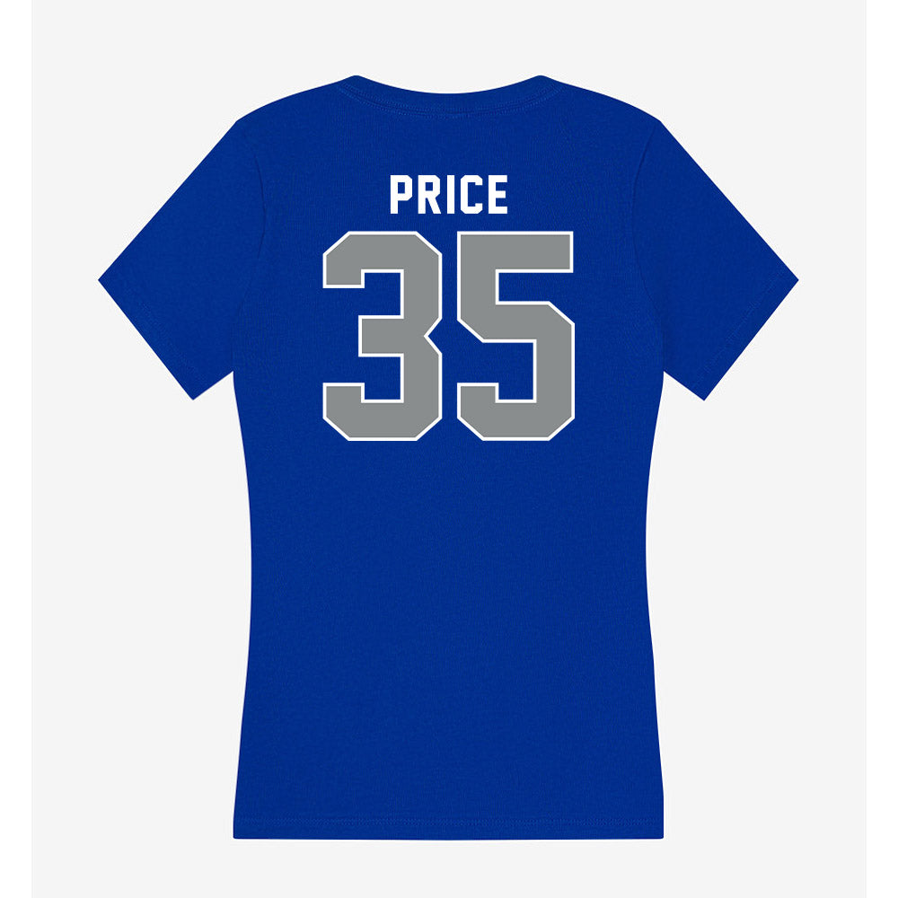 Memphis - NCAA Baseball : Parker Price - Women's V-Neck T-Shirt-1