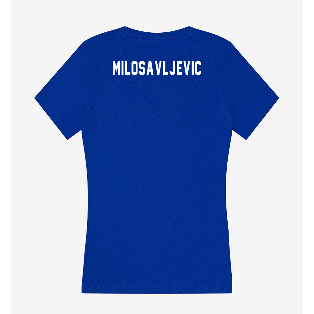 Memphis - NCAA Men's Tennis : Marko Milosavljevic - Women's V-Neck T-Shirt-1