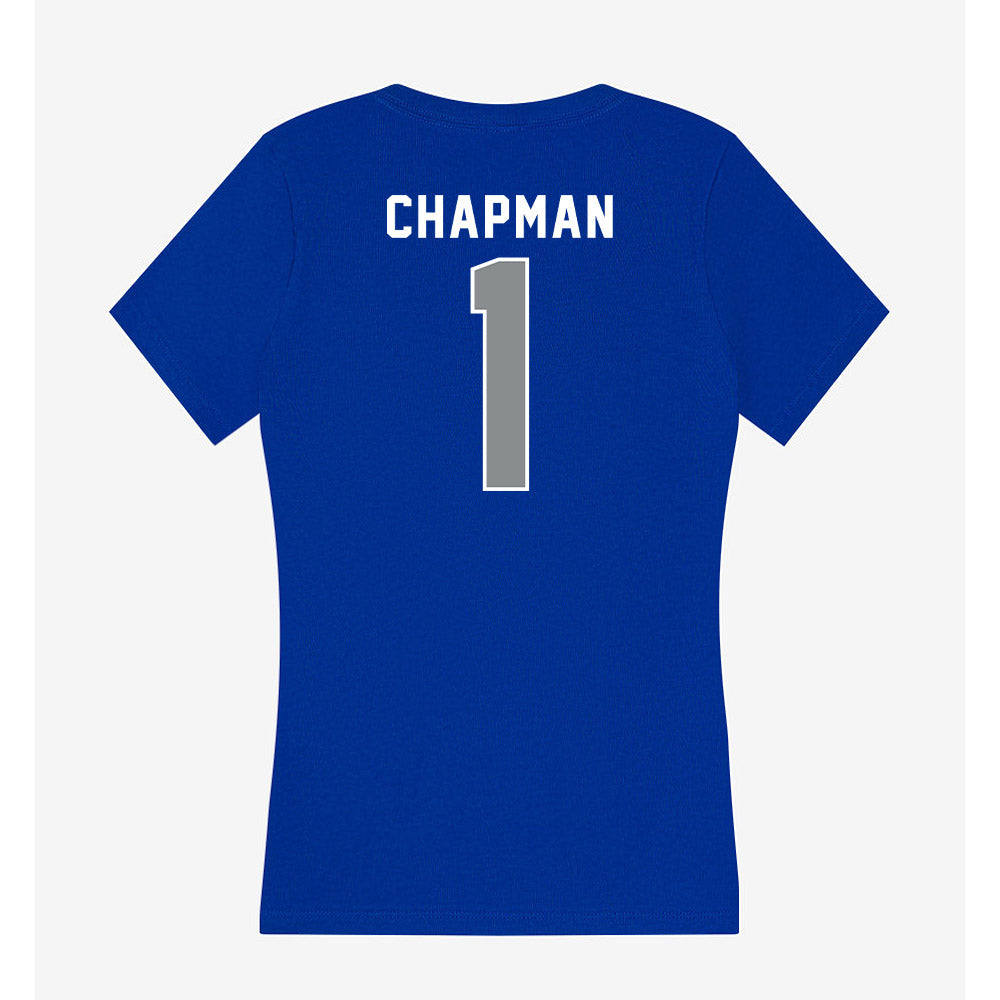 Memphis - NCAA Football : Tychaun Chapman - Women's V-Neck T-Shirt-1