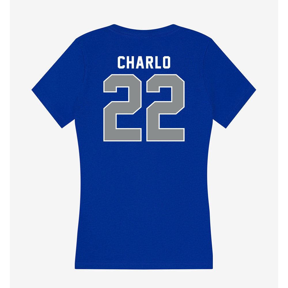 Memphis - NCAA Women's Basketball : Brooklynn Charlo - Women's V-Neck T-Shirt-1