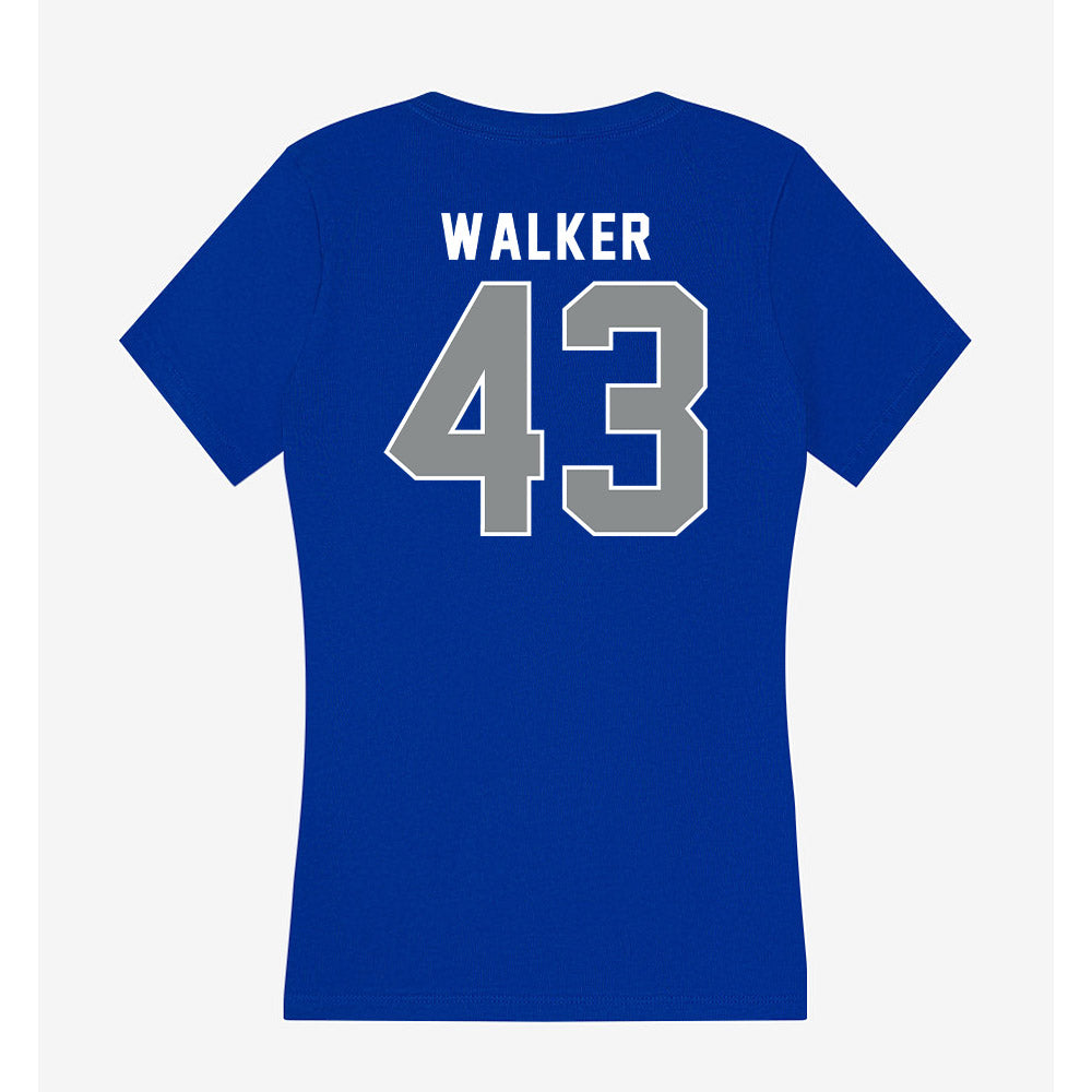 Memphis - NCAA Football : Wolf Walker - Women's V-Neck T-Shirt-1