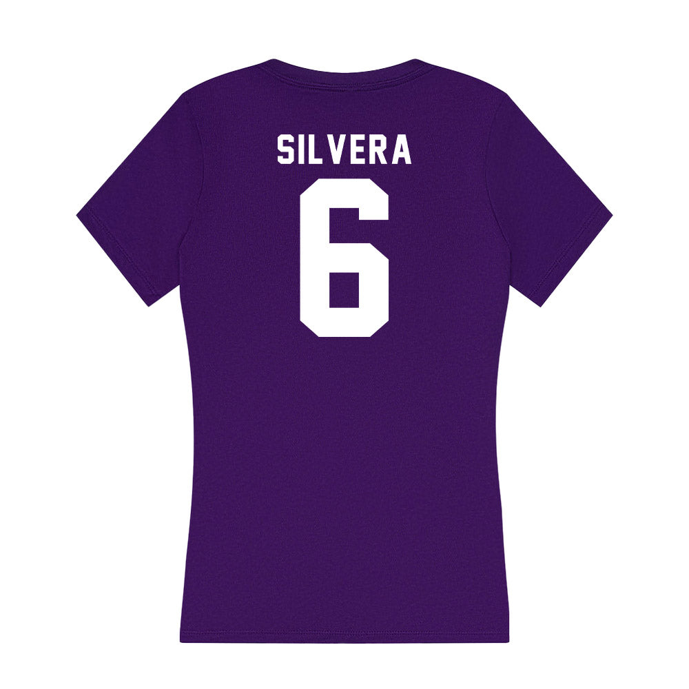 Tarleton State - NCAA Men's Basketball : Marty Silvera - Women's V-Neck T-Shirt-1