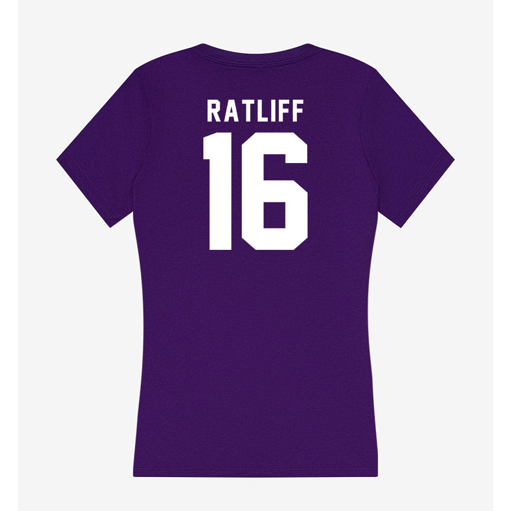 Tarleton State - NCAA Beach Volleyball : Ryder Ratliff - Women's V-Neck T-Shirt-1