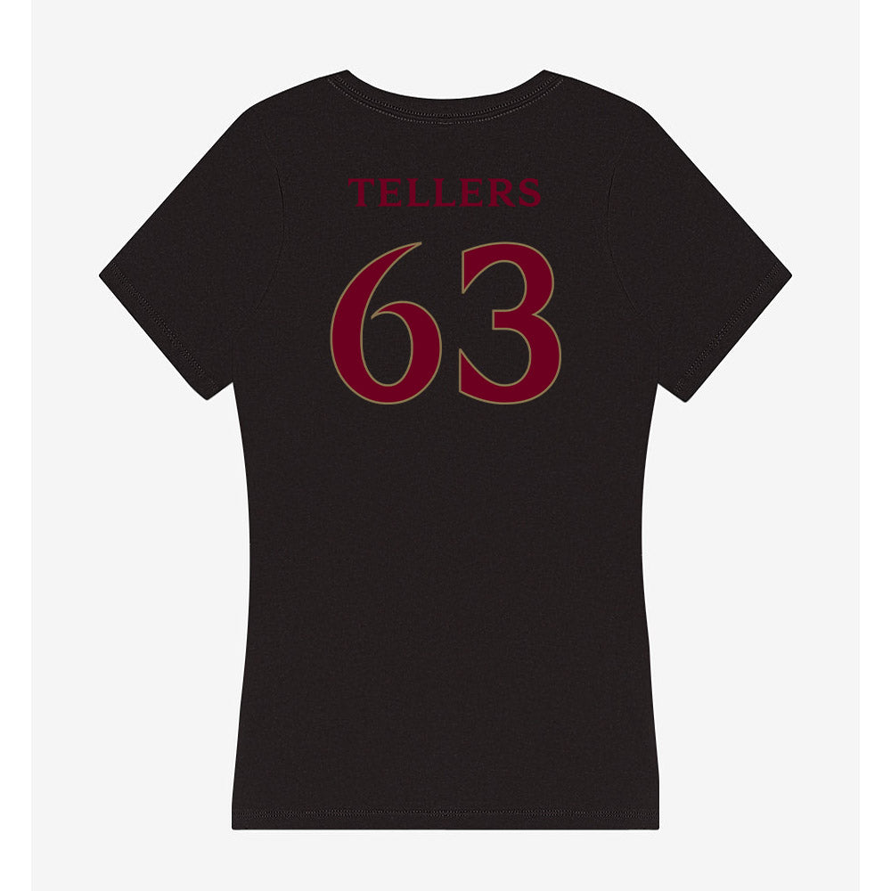 Elon - NCAA Football : Will Tellers - Women's V-Neck T-Shirt-1
