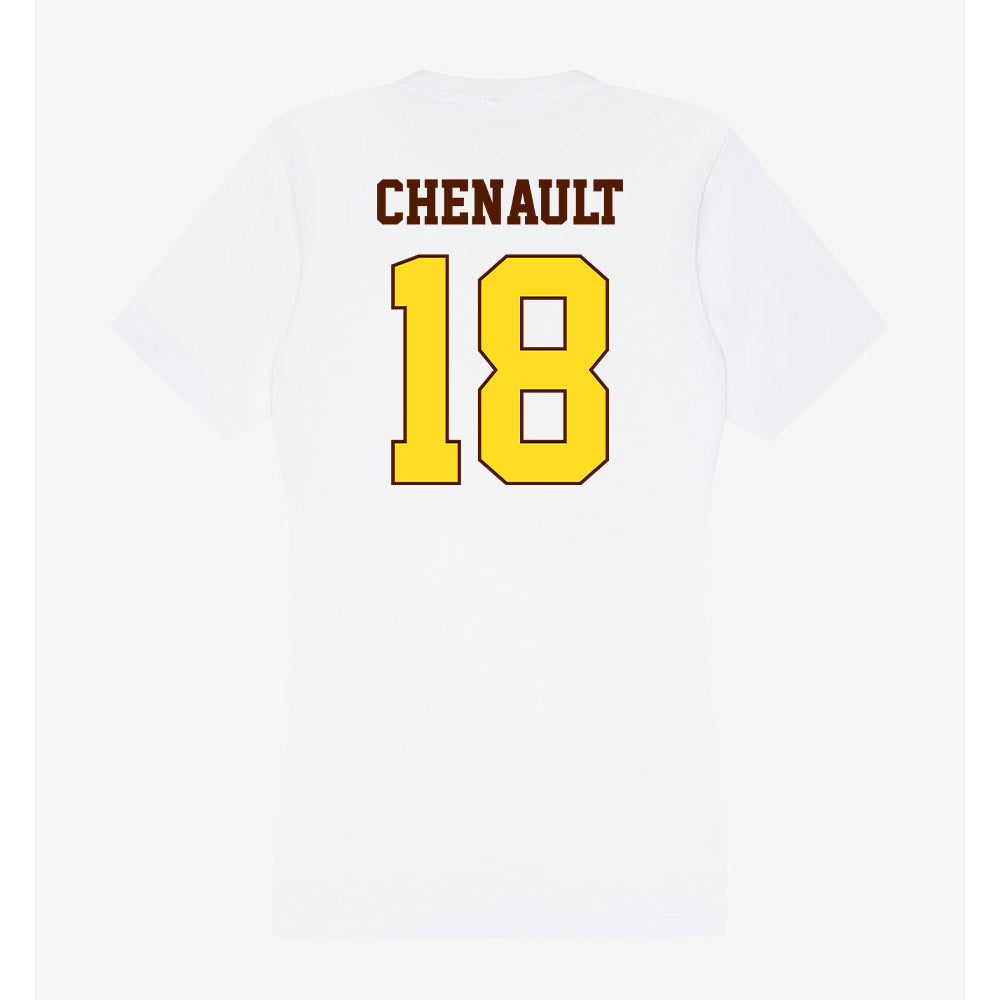 Western Michigan - NCAA Football : Aveion Chenault - Women's V-Neck T-Shirt-1