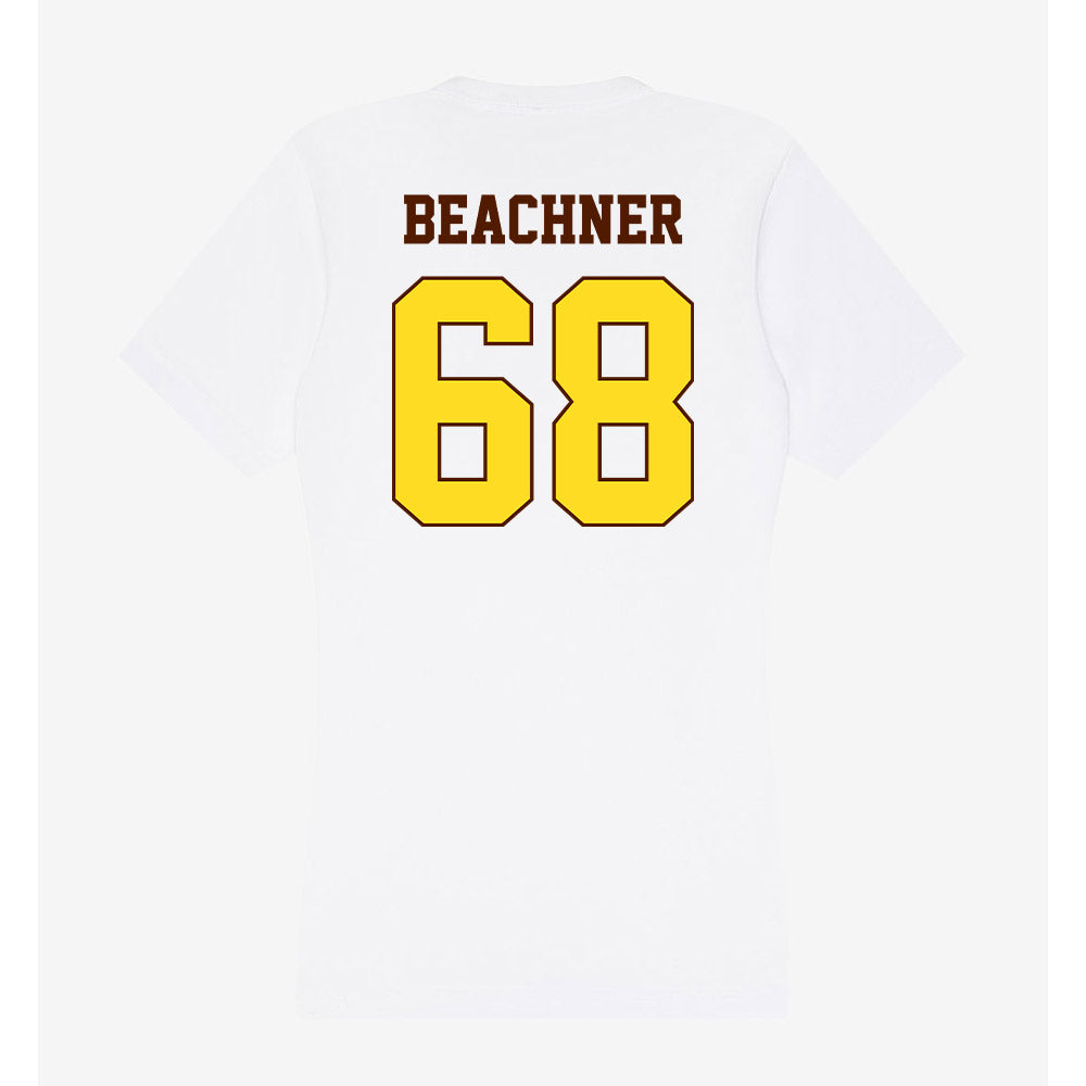 Western Michigan - NCAA Football : Gavin Beachner - Women's V-Neck T-Shirt-1