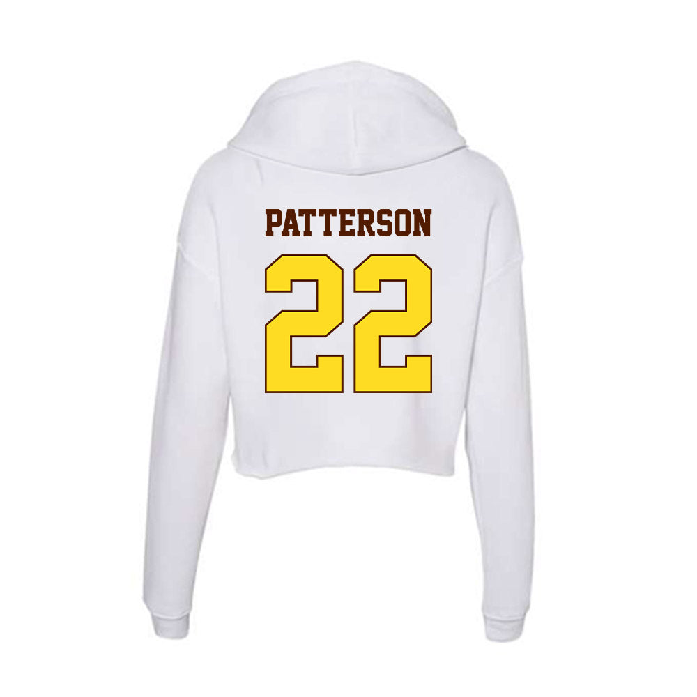 Western Michigan - NCAA Football : Camari Patterson - Women's Crop Fleece Hoodie-1